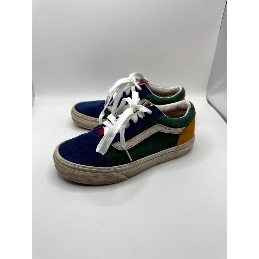 VANS Old Skool Yacht Club Kids 13.5 Sneaker Multicolor Suede Low Top Skate Shoes